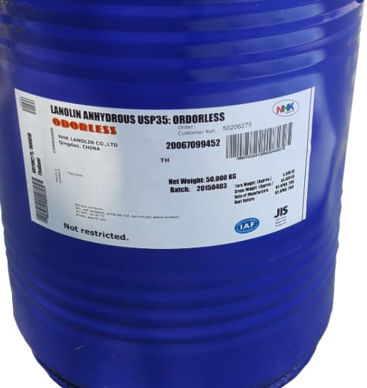บทความและ FAQ: Lanolin Anhydrous (Low Odor Grade)